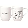 Villeroy & Boch – Statement Xmas Set Reindeer, Gift Set 2 pcs, Porcelain Cup White, Capacity 280 ml