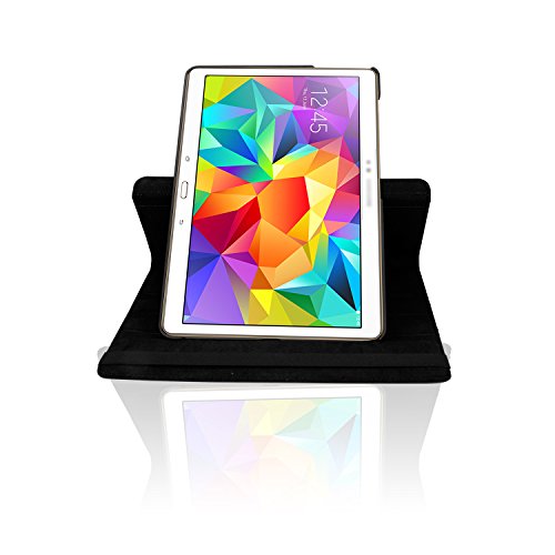 SAVFY® Samsung Galaxy Tab S 10.5 Hülle Ultra Slim 360 Grad Drehung Kunstleder Schutzhülle mit Auto Sleep / Wake up Funktion für Samsung Galaxy Tab S 10.5 Zoll T800 T805 - 5
