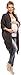 Happy Mama Women's Maternity Chunky Knit Cardigan Coat Warm Wrap. 325p (Graphite, UK 10/12)