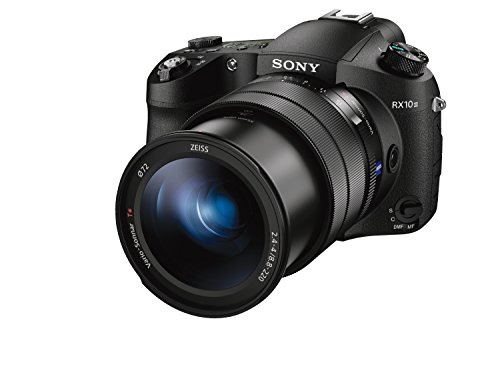 Sony DSCRX10M3 4K Premium Digital Bridge Mk3 camera with a 24-600 mm F2.4-4 Zeiss Vario-Sonar T* Lens (20.1 MP, 25x Zoom) - Black