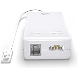 ASNQ ADSL Filter - Microfilter for Phone/Broadband BT Plug to RJ11 Connector - Broadband Filter for BT Sky Talktalk - BT Micr