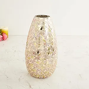 Home Centre Fiesta Jairo Mosaic Textured Vase, Multicolor, Standard