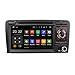 Produktbild A-SURE 2GB RAM Android 8.1/8.0 Autoradio DVD GPS Auto Navigation Mirrorlink WiFi WLAN BT 4G LTE OBD2 DAB+ DVB-T2 USB SD Navi Lenkradsteuerung Für Audi A3 2003-2011 S3 RS3 (KUA3SJ)