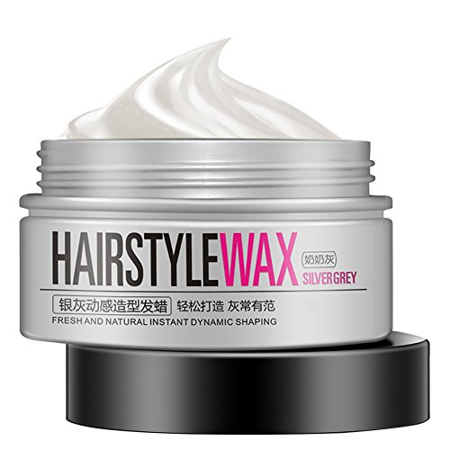 ROPALIA Unisex DIY Haar Farbe Wachs Schlamm Farbstoff Färbung Creme Temporäre Modellierung Silber-grau