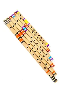KHALSA MUSICAL SIX PCS SET C SHARP+C SHARP+A+G+B+C SCALE BAMBOO FLUTE