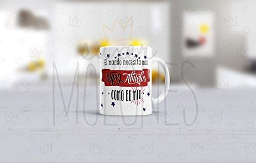 Mug Father's Day. The World Needs More Super Grandparents Like Mine 33 cl Personalizable con Nombre