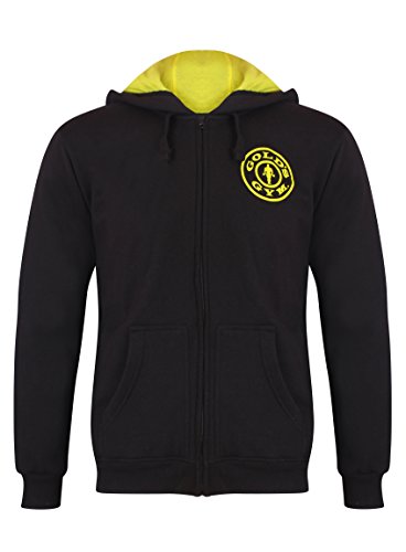 Gameworld Muscle Joe Sweat-Shirt à Capuche zippé Homme, Noir, FR : M (Taille Fabricant : M)