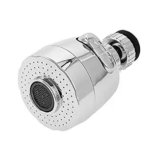 NEW WARE 360 Degree Water Saving Nozzle Faucet, Silver, Chrome finish