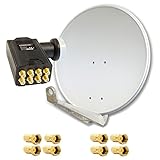 Ideal zum Aufbau von 8 Teilnehmer SAT Anlage Vollständig gekapselte Gehäuse