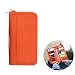 Produktbild winomo Passport Holder Cover Fall Polyester RFID-blockierender Travel Wallet-Wallet Kreditkarte ID Card documents9.3 * 12,4 x 3 cm (orange)