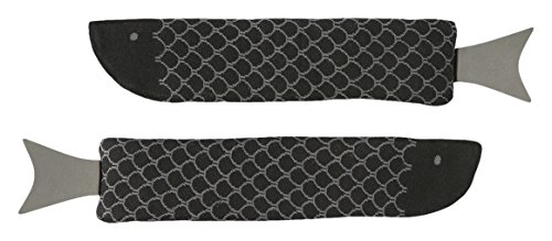 Doiy Limitada Peces Calcetines Negro, 2 Piezas