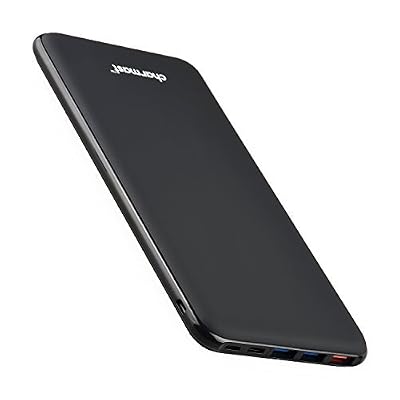Charmast Batterie Externe QC 3.0 26800mAh Chargeur Portable Qualcomm Quick Charge 3.0 Li-polymère Autorisé en Avion avec 4 Port iSmart Sorties et 3 Entrées pour Samsung iPhone iPad Macbook Nintendo Switch.(Noir)