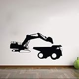 3.wasserdicht baugewerbe digger wand aufkleber für kinder vor wand dekorative vinyl kunst aufkleber home decor wandbild für die wall 59x114cm