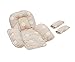 Clevamama ClevaFoam Car Seat Support with 2 Strap Covers (Cream)