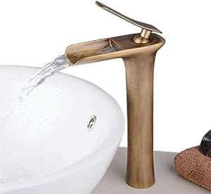 Lusso Rubinetti In Ottone Anticato Rubinetto Per Bagno Lavabo Miscelatore Rubinetto Collo Di Cigno 9019a In Vendita