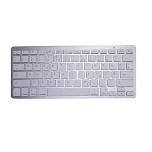 3nh German Keyboard Bluetooth Wireless Keyboard for iPad PC Notebook Laptops forand Android White