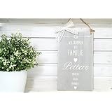 Namensschild für die Familie handgefertigt