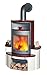 Produktbild HARK Kaminofen/Dauerbrandofen, Avenso,  7 KW, Titan / bordeaux-rot
