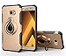 Produktbild SsHhUu Galaxy A5 2017 Hülle, Magnetic Car Mount Rugged Stoßdämpfung & Staubabweisend Kompletter Schutz Hybrid-Koffer 360 Degree Rotating Ring Telefon Kasten für Samsung A5 2017 A520F 5.2" - Gold