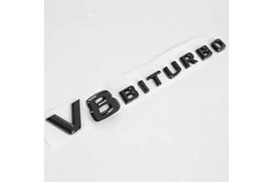 KEYSCOVER V8 Biturbo Schriftzug 3D Emblem Logo G63 S63 SL63 CL63 C63 CLS63 AMG (Schwarz)