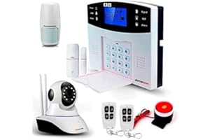 ALARMASZOOM Alarma Hogar WiFi +gsm Castellano sin cuotas para casa. Facil instalación. Asistencia telefónica en Castellano. App con Control Remoto SMS. Tuya Smart y Smart Life. Protección Seguridad (Kit 5)