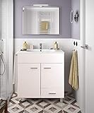 banco sabadell irun SE INCLUYE MUEBLE - LAVABO - GRIGO - ESPEJO - TOALLERO APLIQUE LED COLOR BLANCO