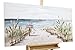 Produktbild KunstLoft® Acryl Gemälde 'Follow The Path' 120x60cm | original handgemalte Leinwand Bilder XXL | Meer Strand Beige Blau | Wandbild Acrylbild Moderne Kunst einteilig mit Rahmen