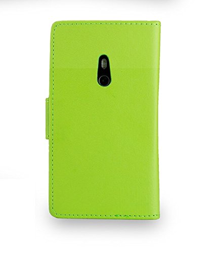 32nd PU-Lederhülle für Nokia Lumia 800 (inklusive Displayschutz, Reinigungstuch und Eingabestift, Buchform) Grün grün - 4
