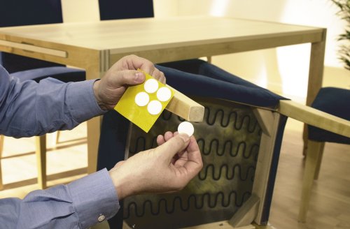 tesa® Protect Filzgleiter, rund, braun, Ø26mm, 9 Stück - 3