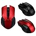 Produktbild Sansee 2.4GHz drahtlose tragbare optische Maus, drahtlose Gaming-Maus, USB-Empfänger Pro Gamer für PC Laptop Desktop (M001, Rot)