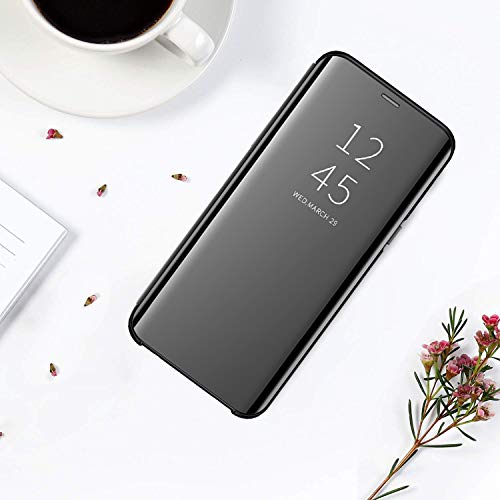 Hülle Case für Huawei Mate 10 Pro Hülle, Galaxy A6 2018 Schutzhülle Flip Clear View Handy Case mit Standfunktion Card Handyhülle für Galaxy A6 2018