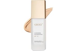 LMDGDS Farbwechselnde Foundation SPF15, Color Changing Foundation mit Glycerin für Einen Ebenmäßigeren Teint & Deckt Unreinheiten ab, Feuchtigkeitspflege Grundierung - Langanhaltend, Mattierend,Vegan, 30ml