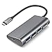 Produktbild WENXX 5-In-1-USB-C-Hub, USB-C-Hub-Zu-HDMI-4K-Adapter Mit 3 USB-3.0-Anschlüssen Für MacBook/PRO / 2/4 / HP 17 / Dell XPS/Google Notebook/Microsoft 950XL / Samsung S8 / LG V20 Und Mehr