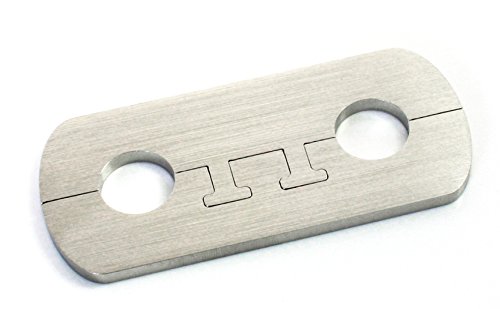 EXKLUSIVE EDELSTAHL Heizkörper Rosette - Rohrabstand 50 mm - Doppelrosette für HEIZUNG Ø 15, 18, 20 mm (20 mm Rohrdurchmesser)
