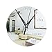 Produktbild little finger Creative Mathematik Tafel Pop Quiz Uhr Spiegel Oberfläche Home Office Decor, acryl, silber, Einheitsgröße