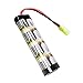 Produktbild Keenstone 9,6V 1600mAh flache Satz NiMH Batterie mit Mini Tamiya Verbindungsstück zusammengebaut mit 16 G-Draht Passende Modelle Die meisten Airsoft Mini AK Reihe