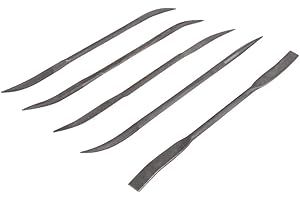 Rayher lime à bois p. sculpture stéatite & bois, 5 pces 18 cm, gris, 2723600