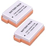 2300mAh(pack*2) LP-E8 Batterie Remplacement pour Canon EOS 700D 650D 600D 550D Canon Digital Rebel T2i T3i T4i T5i Canon EOS Kiss X4 X5 DSLR, Grip Canon BGE8 BG-E8, convient à Chargeur Canon LC-E8 LC-E8E