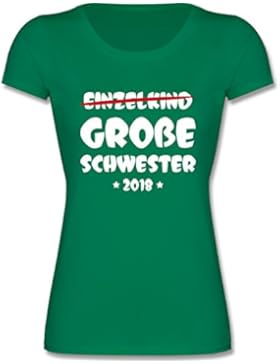 Shirtracer Geschwisterliebe Kind - Einzelkind Große Schwester 2018 - Mädchen T-Shirt