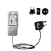 Produktbild Gomadic 2A Steckdosen-Ladegerät International AC mit Marken-TipExchange für Philips PocketMemo WLAN ACC8160Find