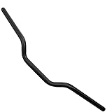 Manillar de Motocicleta 7/8 ", Manillar Retro de 22 mm (Negro)
