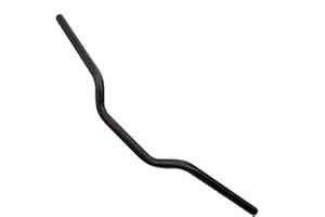 EVOMOSA Manillar de Motocicleta 7/8 ", Manillar Retro de 22 mm (Negro)