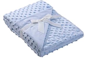 Danielstore Mora- Manta Infantil Copitos extrasuave 80 x 110 cm (Coche-Minicuna y Arrullo) (Azul)