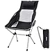 Produktbild MOVTOTOP Campingstuhl mit Verstellbarem Kissen, Leichter Faltbarer Campingstuhl, Outdoor-Kompaktstühle mit Hoher Rückenlehne und Tragetasche für Reisen, Picknick, Angeln, Festival, Wandern