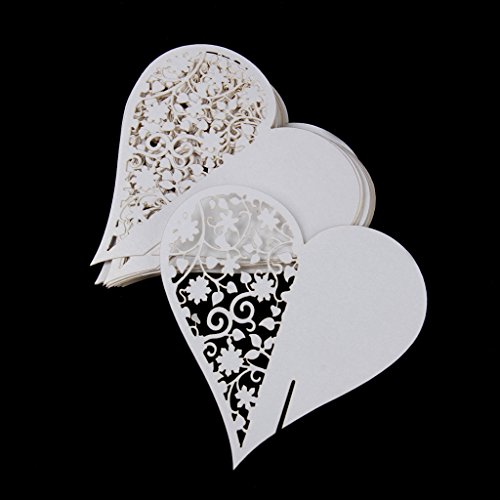 Gazechimp 50pcs Platzkarten Namensschild Tisch Karten Dekor Deco Hochzeit Geburtstage - 9