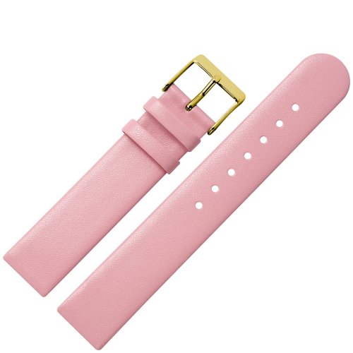 Uhrenarmband 18mm Leder rosa glatt - Ersatzband fr Uhren aus echtem Rindsleder - klassisches Uhrband mit geradem Bandverlauf - Marburger Uhrenarmbnder seit 1945 - rose / gold Uhrenarmband 18mm Leder rosa glatt - Ersatzband fr Uhren aus echtem Rindsleder - klassisches Uhrband mit geradem Bandverlauf - Marburger Uhrenarmbnder seit 1945 - rose / gold