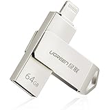 UGREEN Flash Laufwerk 64G USB Stick mit zertifiziert MFI Lightning Stecker und USB 2.0 Stecker für iPhone, iPad und Laptop usw.
