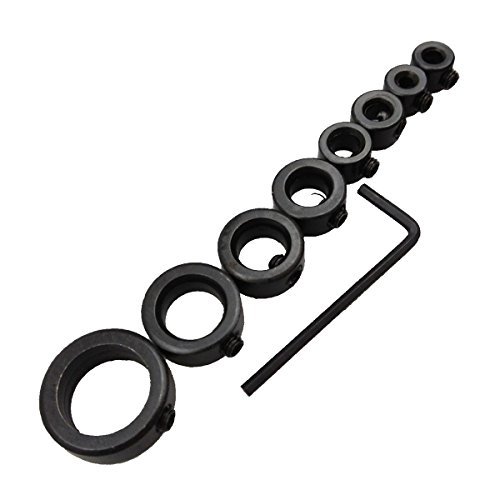 Latinaric 9cs Tiefenanschlagringe Set Bohrer Holzbearbeitung Tiefenbegrenzer Tiefenstop Set 3-16mm