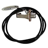 0 0 Ogquaton Guitarra acústica Transductor Pre-cableado Amplificador Piezo Jack Pickup Accesorio