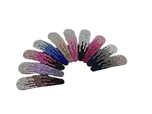 PARTYCART-5 pc Cute Seamless Hair Clip for Women Metal Wholesale Baby Hair Accessories Set Bangs Hairpin Clip Makeup Hair Tools Headwear